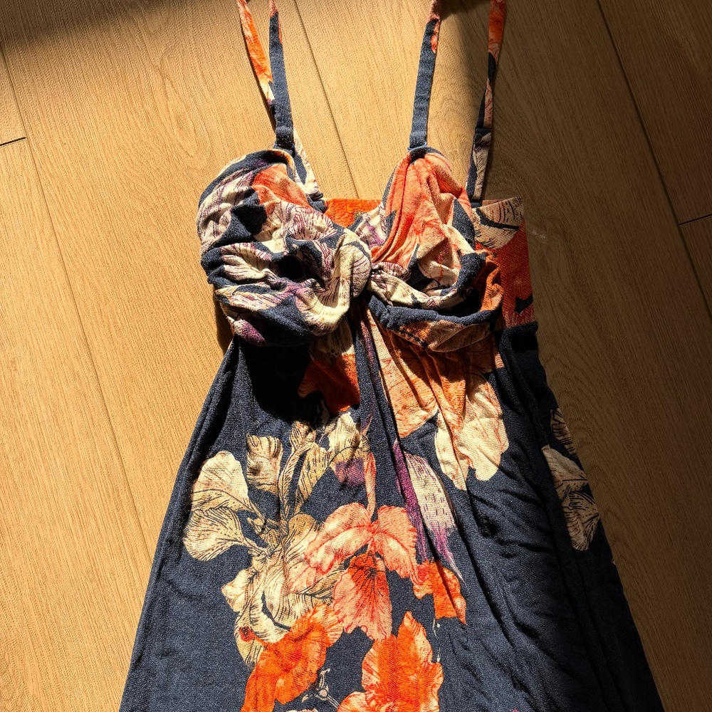 Tommy Bahama Floral Maxi Dress - Orange and Black